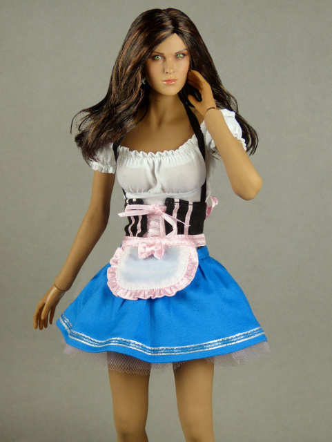Flirty Girl 1/6 Scale Oktoberfest Beer Maid Uniform Set (Blue)